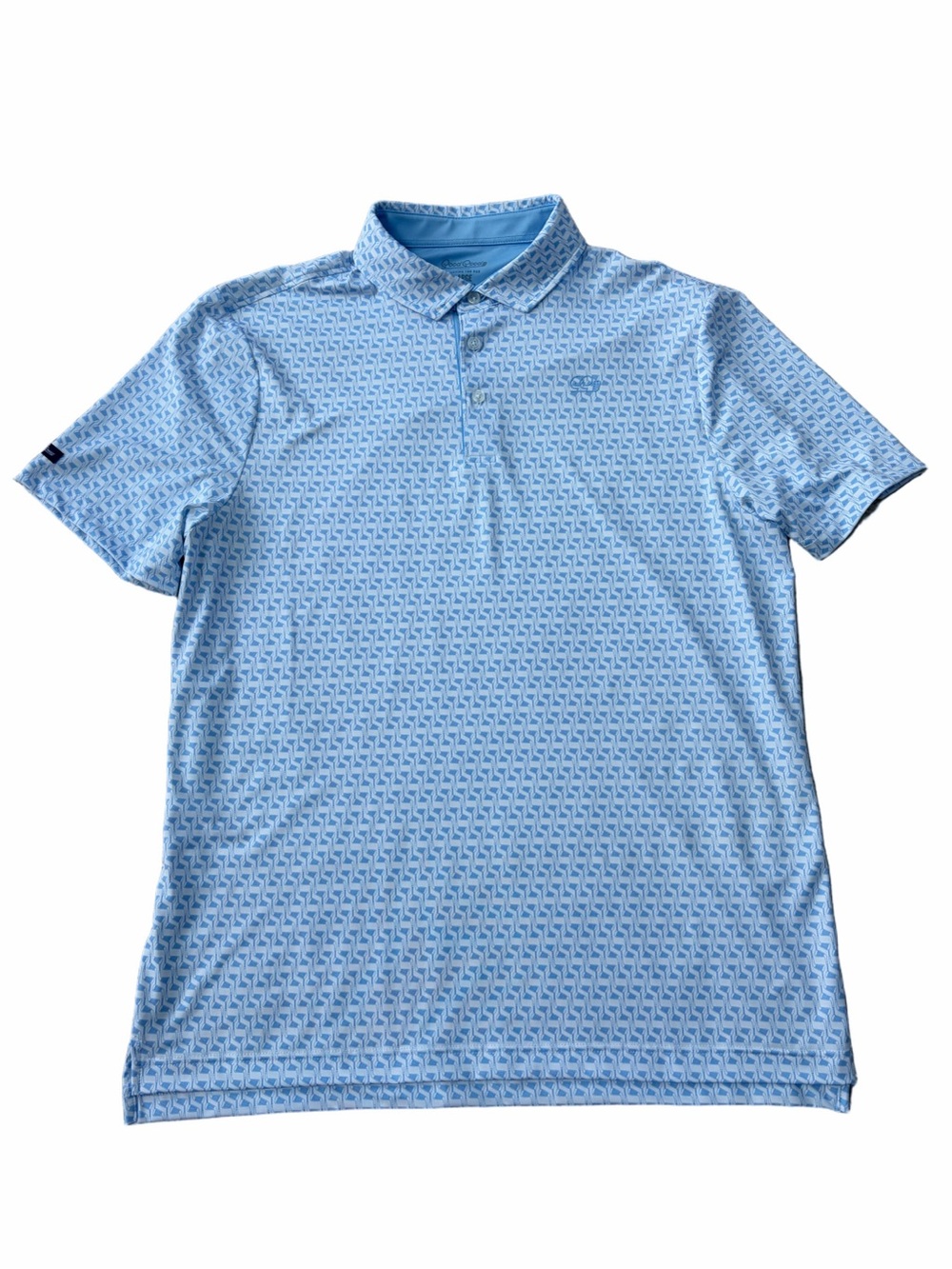 Good Good Golf Men’s Size Large Fighting for Par Good Shot Polo Blue Golf Clubs